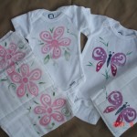 painted baby clothes